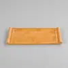 Bandeja de té de rollo de bambú al por mayor del fabricante, Bandeja para preparación de té seco, Juego de té Kung Fu, Bandeja para servir té
