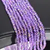 Cuentas de Cristal de Vidrio Planas Brillantes de 4/6/8 mm para Joyería DIY Cuentas Sueltas de Cristal Collar Pulsera