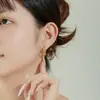 Xuping Nueva Moda Transfronteriza Estilo Europeo y Americano Aleación de Cobre Chapado en Oro de 24K Aros Brillantes Sencillos Personalizados Pendientes para Mujer