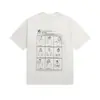 Serie de camisetas casuales de algodón puro de manga corta, unisex, de marca moderna, con tres etiquetas completas, patrón digital transfronterizo Margiela, cuello redondo