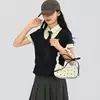 Bolsa de mão com laço para mulheres, nova coleção outono 2026, moderna e versátil, bolsa de ombro de alta qualidade, design único, bolsa tote e de ombro