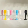 Suministro directo de fábrica vaso de champán de plástico vaso de vino tinto acrílico 170MLPC copa de champán copa de champán