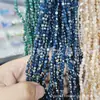 Cuentas de cristal para pastel redondas de 4 mm, obleas, doble vidrio plano, accesorios para joyería hechos a mano, aretes, collar, pasador, diadema DIY