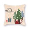 Fabricantes de origen venta caliente transfronteriza Nórdico ins Papá Noel alce terciopelo de piel de durazno cojín estampado funda de cojín
