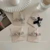 Grampo de Cabelo de Luxo Coreano de Alta Qualidade, Nicho, com Laço de Strass, Versátil, Elegante, para Franja, Presilha, Acessório de Cabelo