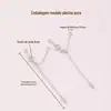 Corrente de Extensão em Prata S925 com Fecho Lagosta DIY Pulseira de Pérolas Colar Corrente de Fecho Final Não Desbota Acessórios