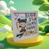 Nezha Chico Mágico Estilo Chino Juguete Educativo Infantil Dibujos Animados DIY Hecho a Mano Pintura de Diamantes Diamante Cuadrado Completo Marco de Fotos