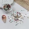 Arte de Unhas Estilo Nacional vermelho Contas Luoshen Coringa cascalho irregular adstringente onicomicose Decorações DIY diamante atacado