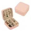 Caja de Almacenamiento de Joyas Portátil Viaje Exquisita Pequeña Aretes Anillo Collar Pendientes Mini Caja Caja de Almacenamiento de Joyas