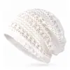 Gorra de Malla de Encaje Transpirable de Primavera y Verano para Mujer, Gorra de Luna, Gorra de Montón Moderna y Elegante, Gorra Ligera para Proteger del Sol