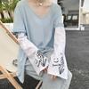 Grande Promoção Mangas de Gelo Protetor Solar para Mulheres, Mangas Finas de Ciclismo Soltas Estilo Japonês Fofo de Verão na Moda Protetores de Braço Luvas para Dirigir