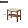 Banqueta para Cambiar Zapatos de Madera Maciza para Entrada de Casa, Banco para Zapatos con Cojín Suave, Banco para Sentarse y Ponerse Zapatos de Madera de Haya Nórdica, Banco para Probarse Zapatos de Entrada