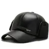 Gorra de Algodón para Hombre y Hombre Mayor de Invierno, Gorra de Béisbol Gruesa para Exteriores, Protección contra el Frío, Visera de Pato, Protección para las Orejas, Calidez con Felpa