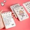 Mini Cuaderno de Bolsillo Portátil A7, Cuaderno Espiral Portátil para Tomar Notas, Cuaderno Simple y Conveniente para Acumular Palabras