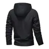 Suministro exclusivo transfronterizo de TEMU de chaquetas para hombre de talla europea estilo americano, chaquetas casuales de moda con capucha para hombre de primavera