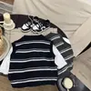 Chaleco de Punto para Niños Otoño 2026 Nueva Moda Elegante Rayado Chaleco de Punto Infantil Atuendo de Otoño para Bebé