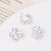 Zircônio que retém a cor Pulseira de Pérolas de Três Fileiras Contas Florais Espaçadoras Acessórios para Colar DIY Fivela Decorativa de Três Fileiras Material