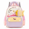 Otoño 2026 Mochila Infantil Coreana Linda y Elegante con Bloques de Color y Gato Mochila Infantil de Alto Valor para Niñas