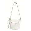 Bolso de Cubo Retro de Moda Transfronterizo para Mujer, Nuevo Modelo Verano 2026, Bolso de Hombro Sencillo Patchwork, Bolso Cruzado para el Trabajo