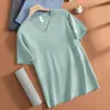 Camiseta de manga corta para hombre de modal, top de cuello en V, camiseta interior antibacteriana, camiseta fina de seda helada de tacto frío de secado rápido de media manga