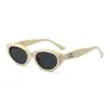 Gafas de Sol Pequeñas Redondas Estilo Ojo de Gato con Bisagra para Mujer, Gafas de Sol de Gama Alta con Protección UV, Gafas de Sol Modernas Estilo Ins para Rostros Redondos