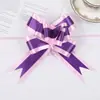 Não. 30 Cores Listras Grossas Bicolor Flor de Puxar Borboleta Decoração de Maçaneta de Porta de Carro de Casamento Flor de Puxar Manual Suprimentos de Casamento Atacado