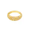 Transmisión en Vivo Popular Anillo Italiano Cepillado Nuevo para Mujer Plata de Ley Espiga de Trigo Diamante Brillante Moda Retro Anillo de Lujo Ligero Venta Caliente