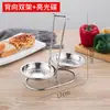 Soporte para cuchara de sopa de acero inoxidable Soporte para cucharas de restaurante Soporte para cucharas de restaurante Hotpot Soporte para cucharas de sopa de restaurante Colador Soporte para Colador Juego de cuchara de sopa para hot pot Estante