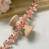 Renda de Cereja Gradiente Colorido Estéreo Solúvel em Água Bordado Roupas Roupas de Bebê Acessórios Mochila Mochila Materiais Decorativos