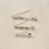 Accesorios para el cabello DIY Broche de imperdible plateado simple Materiales para pegar hechos a mano 25/35/45mm