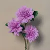 Flores artificiais em tons de roxo estilo Monet para casamentos no jardim, arranjos de chão para salão de casamentos, flores de seda roxo claro e roxo pálido em estoque