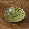 Estilo chinês placa de lanche de cerâmica Household Dried Fruit Candy Plate Pastry Plate Restaurant Tea Room Furnace Tea Snack Tray