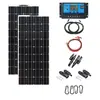 Panel solar fotovoltaico de cristal único dedicado 2 Piezas 110W18V Kit de panel solar generación de energía pequeña