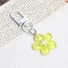Chaveiro de Flor de Cerejeira em Resina Colorida Flor Pingente Acessórios para Joias DIY Acessórios para Boneca de Bolsa Venda por Atacado