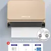 Suporte de Papel Higiênico de Pendurar para Armários, Instalação sem Furos, Adequado para Escolas, Residências, Shoppings e Banheiros, Suporte para Rolos Grandes, Sem Pregos