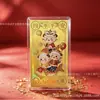 Adesivo de Telefone Dourado Atrai Riqueza Ano do Carneiro 2027 Ouro Puro 999 Três Carneiros Trazem Fortuna Adesivo de Folha de Ouro com Suporte Adesivo Adesivo de Ouro da Sorte 2mg