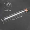 Varilla de Incienso de Vidrio con Sándalo Tapa de Madera para Incienso Tubo de Prueba de Madera de Alta Calidad Varilla de Incienso Expuesta Varilla de Incienso Transparente Incienso de Madera de Águila