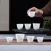 Taza de Hueso de Porcelana Xingniangtang Chaozhou Personalizada de 45 ml, Taza de Polipropileno Ligera, Translúcida y de Alta Densidad para Aroma para Uso Doméstico