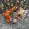 Dragão Dourado de Cinco Garras Arma de Metal de Elástico Atirando Elástico Brinquedo Infantil Modelo de Arma Artesanato de Ponto Turístico Atacado