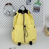 Mochila Deportiva Transfronteriza para Hombres y Mujeres, Ligera Repelente al Agua con Cordón para Salidas, Bolso de Clase para Estudiantes Universitarios, Mochila de Senderismo