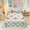 Sábana Individual de Algodón Estampado 25 Nueva Sábana de Algodón Lavable Amigable con la Piel Dormitorio de Estudiantes Sábana Lavable a Máquina Juego de Tres Piezas