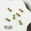 Estilo Año Nuevo Buena Suerte Carpa Arte para Uñas Pedrería Bolsa de la Fortuna Rojo Festivo Carácter de la Fortuna Uñas Portables Materiales DIY Venta al por Mayor