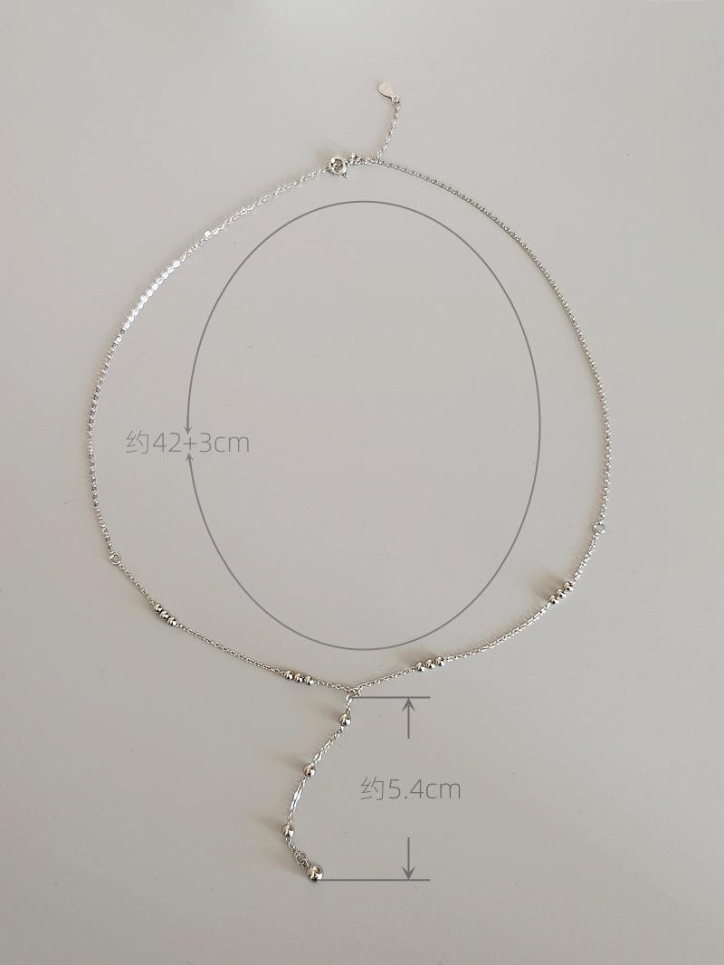 PL600719银珠Y字链