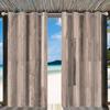 Cortinas Blackout Impresas para Exteriores con Imitación de Madera en Espiga, Personalizadas, para Balcón, Disponible Dropshipping