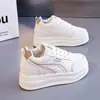 Em estoque, modelo novo 2026, simples e versátil, sola grossa, aumento interno de altura de 3,5 cm, sapatos femininos com solas macias que não cansam os pés, tênis K5603
