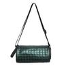 Bolso cilíndrico rómbico acolchado de algodón para mujer 2023, nuevo bolso informal tipo cubo de estilo occidental a la moda, bolso bandolera popular