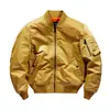 Amazon Nueva Chaqueta de Aviador ma1 de la Fuerza Aérea para Hombre Chaqueta de Motociclista de Color Sólido Talla Grande Uniforme Militar Comercio Exterior Traje de Vuelo