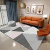 Nueva Alfombra de Piso Sala de Estar Dormitorio Lujo Ligero Alta Calidad Simple Cobertura Total Sofá Alfombra de Piso Grande Mesa de Café Limpiable Alfombra de Mesita de Noche