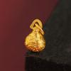 Colgante con grabado de cincel de la antigua ley de guerra de Vietnam Sha, cuerda de mano, latón chapado en oro, campana de exorcismo, accesorios DI, joyería