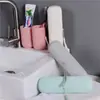 Taza de Tocador de Viaje con Rayas Verticales, Vaso para Cepillo de Dientes, Caja de Almacenamiento para Pasta de Dientes, Caja Portátil para Kit Dental, Soporte para Cepillo de Dientes, Vaso Sencillo para Enjuague Bucal